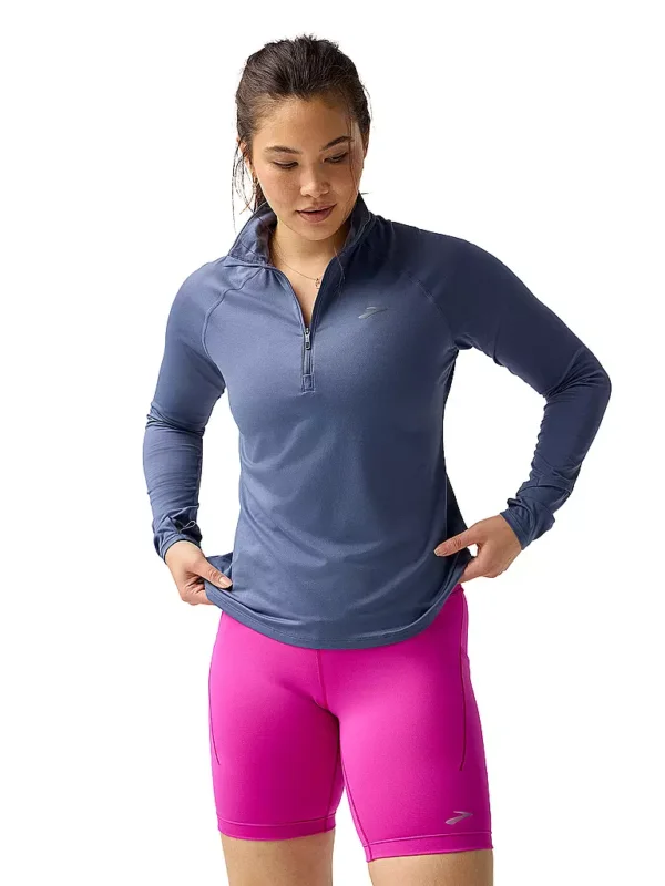 Neu Im Sortiment BROOKSDamen Lauf Zipshirt Dash 3.0