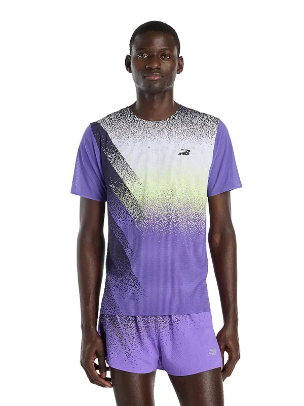 Aktuell NEW BALANCEHerren Laufshirt Race Day Ultra Light Printed