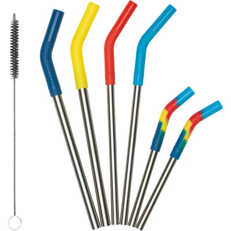 Meistverkauft klean kanteen 6 Steel Straw Combo - Edelstahl-Trinkhalme