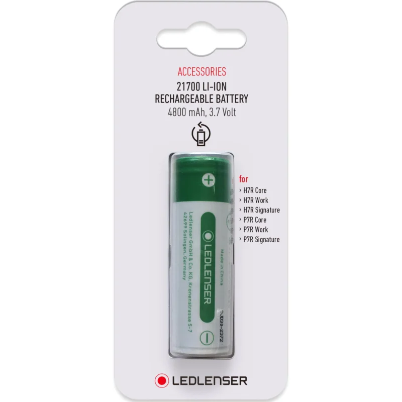 Ledlenser 21700 Lithium-Ionen Rechargeable Battery 3,7 V / 4800 mAh - Ersatzbatterie Angebot