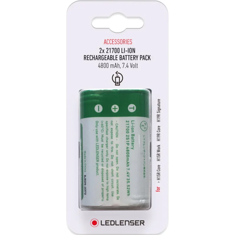 Ledlenser 2x 21700 Lithium-Ionen Rechargeable Battery / 7,4 V / 4800 mAh - Ersatzbatterie Angebot