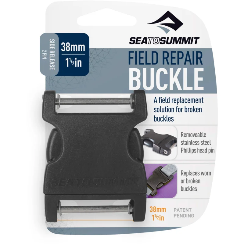 Sea to Summit Field Repair Buckle Side Release 2 Pin 38 mm - Gurtschnalle Direkt Vom Hersteller