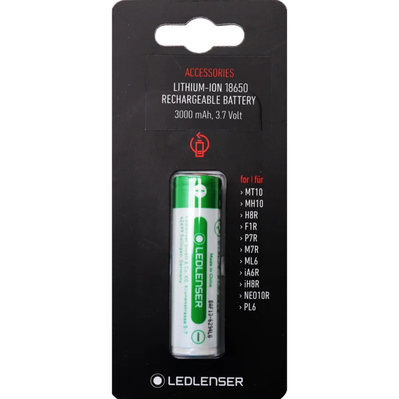 Markenprodukt Ledlenser Lithium-Ionen Rechargeable Battery 3,7 V / 3000 mAh - Ersatzbatterie