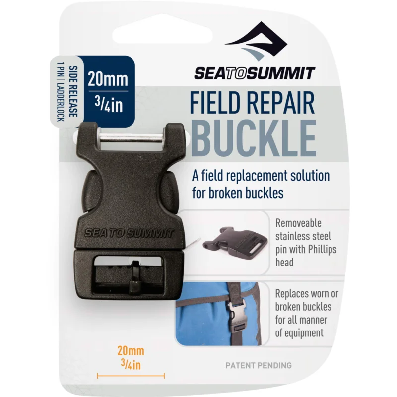 Sea to Summit Field Repair Buckle Side Release 1 Pin 20 mm - Gurtschnalle Solange Der Vorrat Reicht