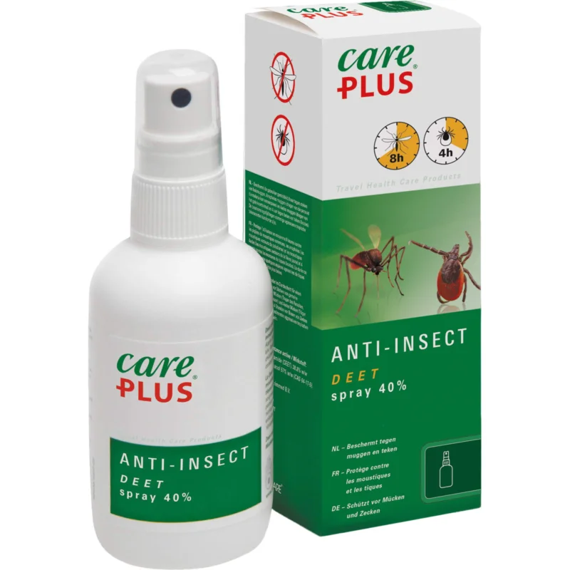 Zertifiziert Care Plus Anti-Insect Deet Spray 40% - 100 ml
