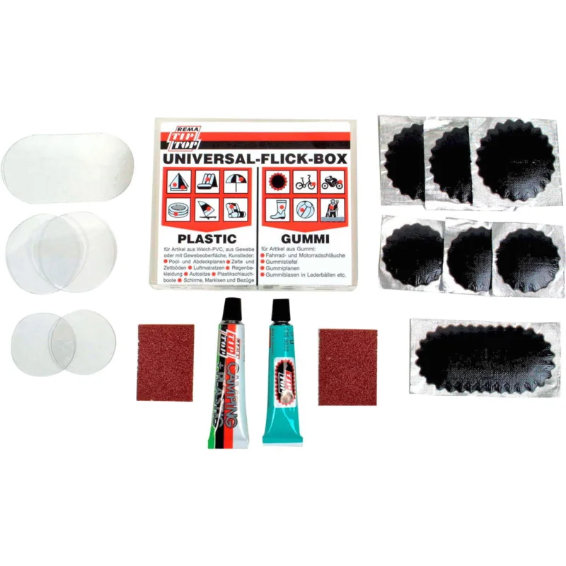 Heißes Angebot TIP TOP Universal Flickbox - Reparaturset für PU + PVC