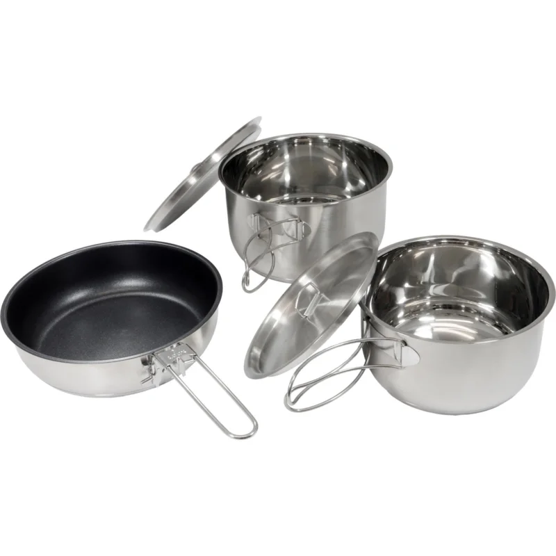 Neue Kollektion Origin Outdoors Edelstahlkochset Non-Stick - Topf- & Pfannenset