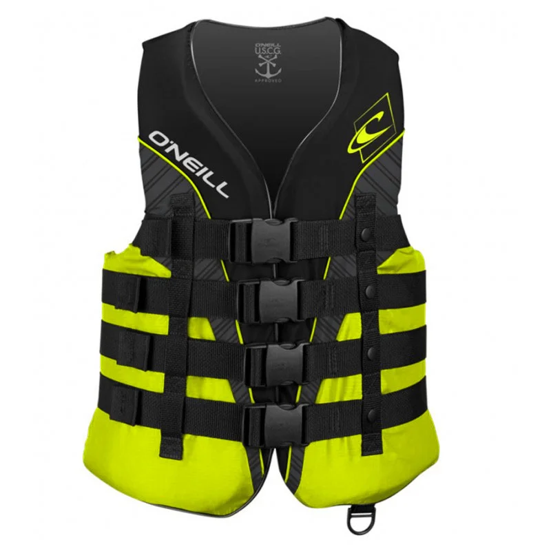 Solange Der Vorrat Reicht ONeill Superlite 50N CE Vest Herren Schwimmweste Black-Lime-Smoke