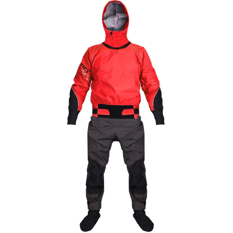 Hiko Odin 402 Hood Paddeljacke mit Hose Trocken- Paddelanzug mit Kapuze red Preiswert