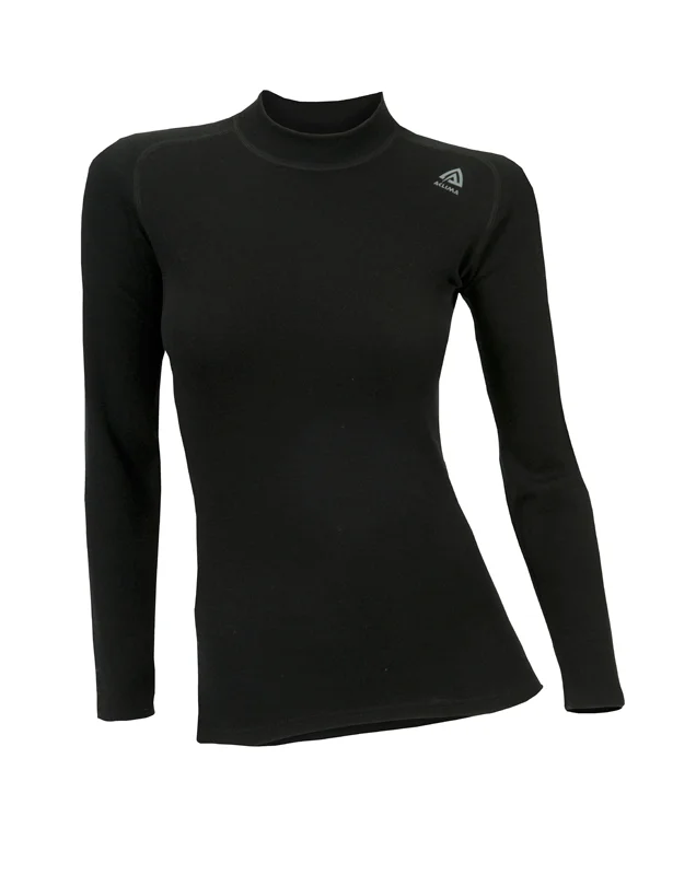 Günstig Aclima Warmwool Crew Neck Damen Merino Unterwäsche jet black