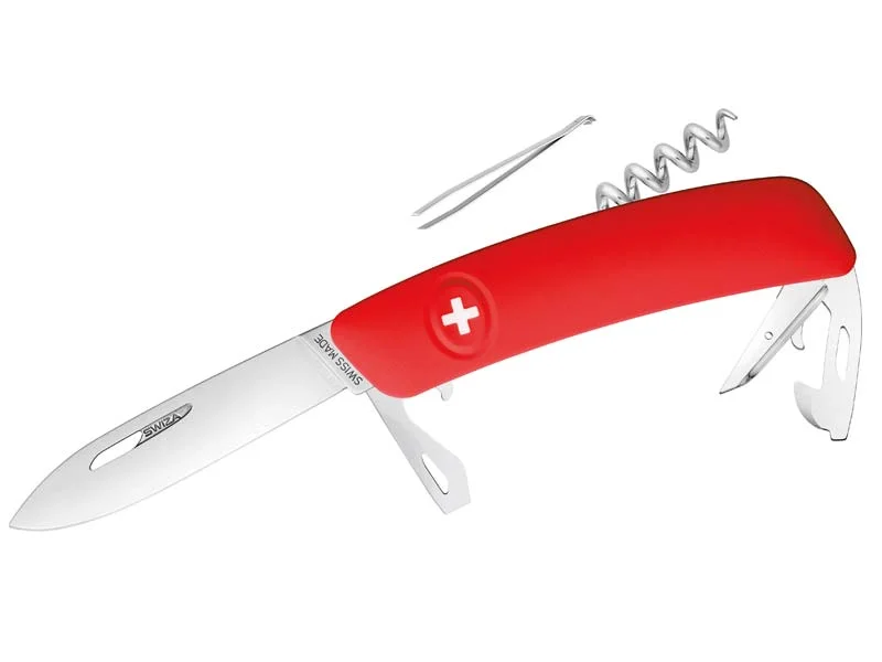 Markenware Swiza Taschenmesser D03 Outdoor Klappmesser rot