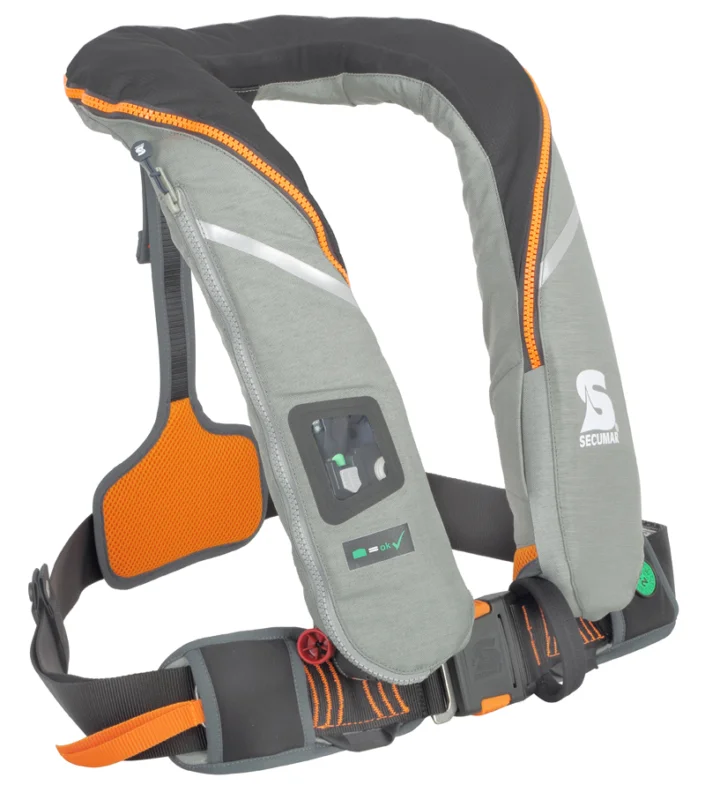 Preisknaller Secumar Survival 220 aufblasbare Rettungsweste hellgrau