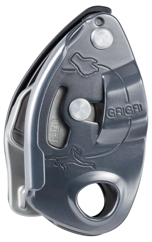 Billig Petzl Grigri Sicherungsgerät mit Bremskraftunterstützung grau