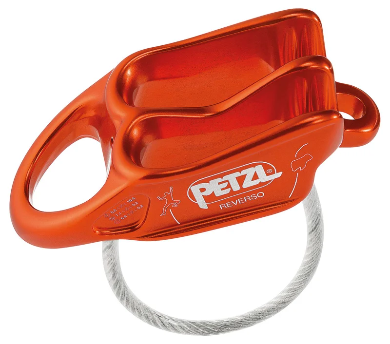Petzl Reverso Sicherungs und Abseilgerät rot Highlight