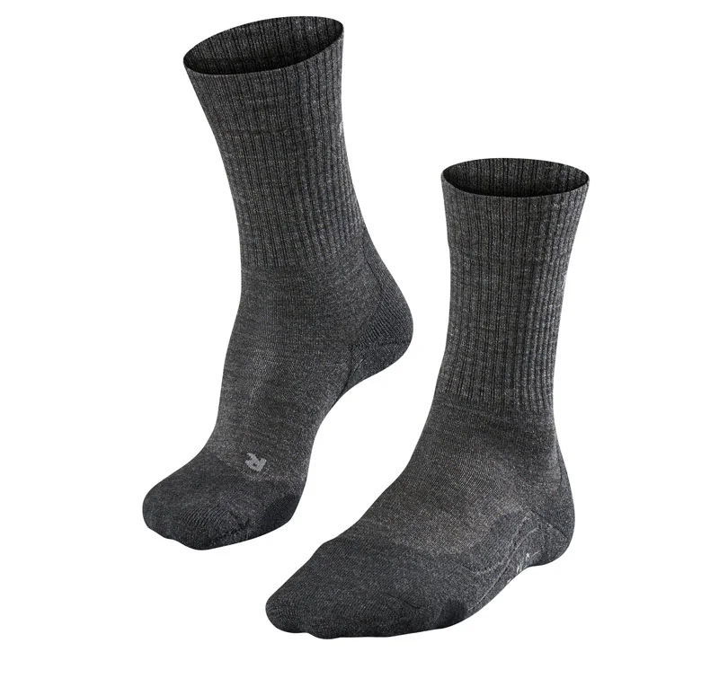 FALKE TK2 Wool Damen Trekkingsocken Wandersocken smog Highlight
