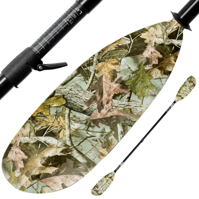 ExtaSea Hunter Vario Fiberglas Doppelpaddel Kajak GFK Paddel 2-teilig camouflage Preiswert