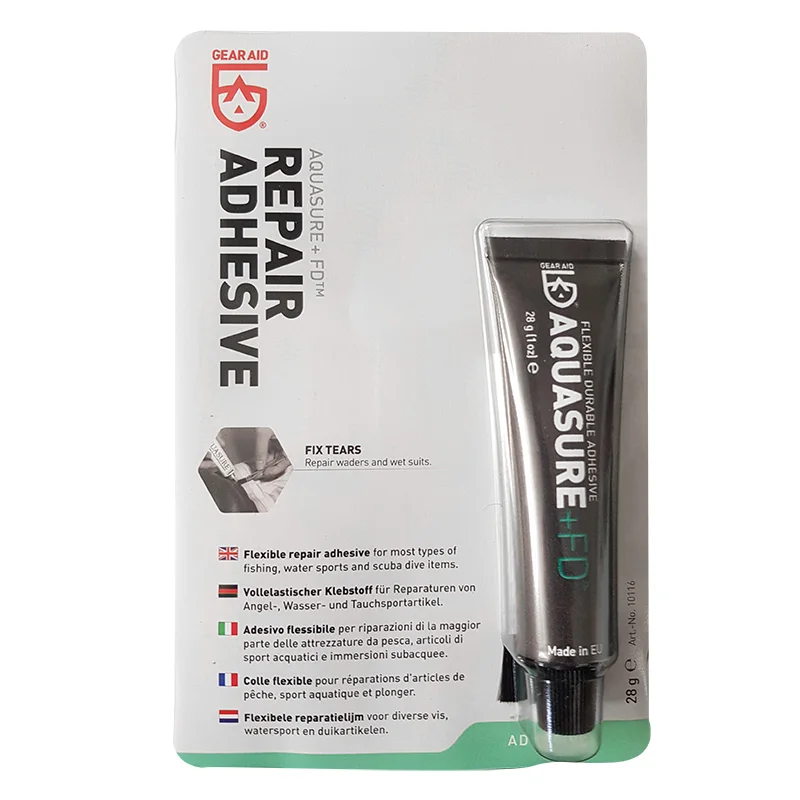 GearAid AquaSure Kleber 28g Tube mit Pinsel Reparaturkleber für Neopren Gummi Schneller Versand