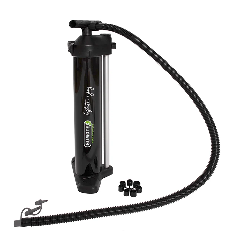 Gumotex 6/3 kompakte Doppelhub Handpumpe Luftpumpe Neu