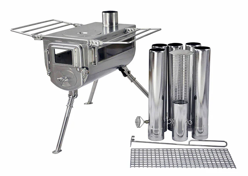 Angebot Winnerwell Woodlander Double View Campingküche Outdoor Ofen Gr. M