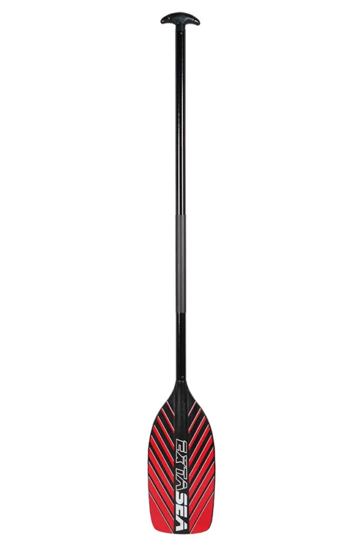 ExtaSea Allround Kanu Stechpaddel Fiberglas 2-teilig black-red Preisknaller