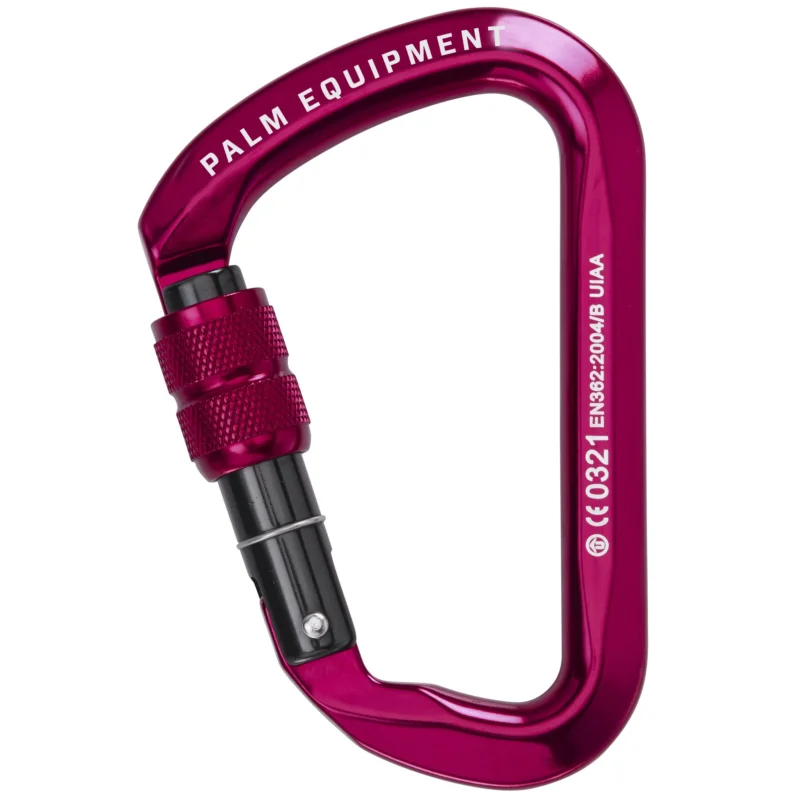 Sale Palm Screw Gate Karabiner Paddelkarabiner red