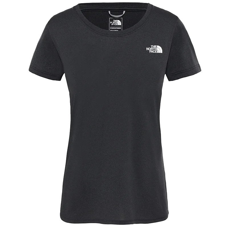 The North Face Reaxion Amp Crew Damen T-Shirt tnf black heather Letzte Chance