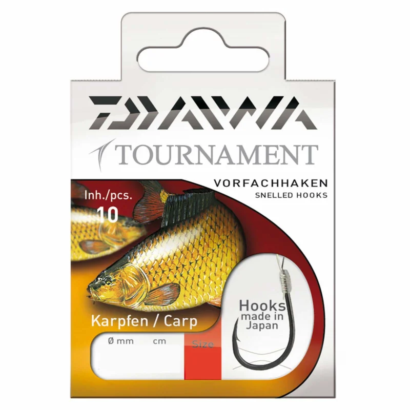 Daiwa Tournament Karpfenhaken Gr.8 Gebundene Karpfen-Vorfachhaken Top-Preis