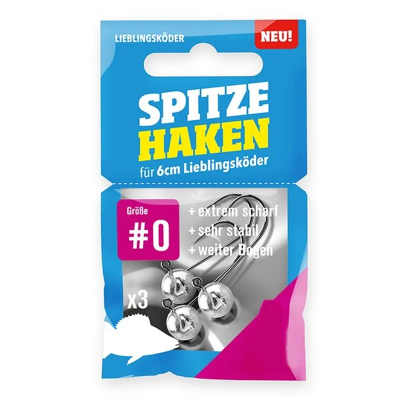 Rabatt Lieblingsköder Spitze Haken #0 5g Jigheads