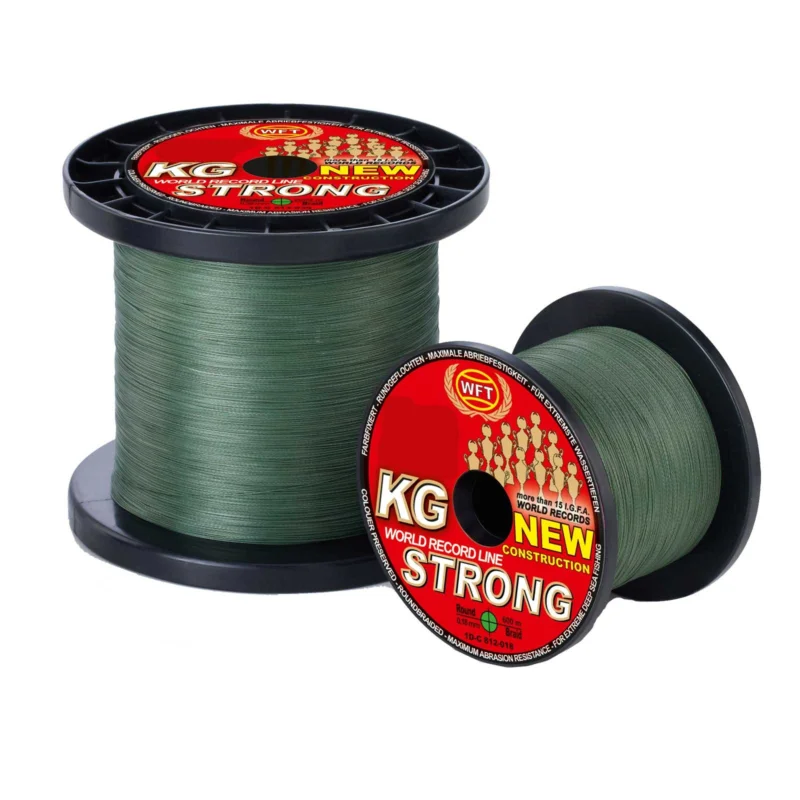 Direkt Vom Hersteller WFT KG Strong Exact 32Kg 0,22 480m Green Geflochtene Angelschnur