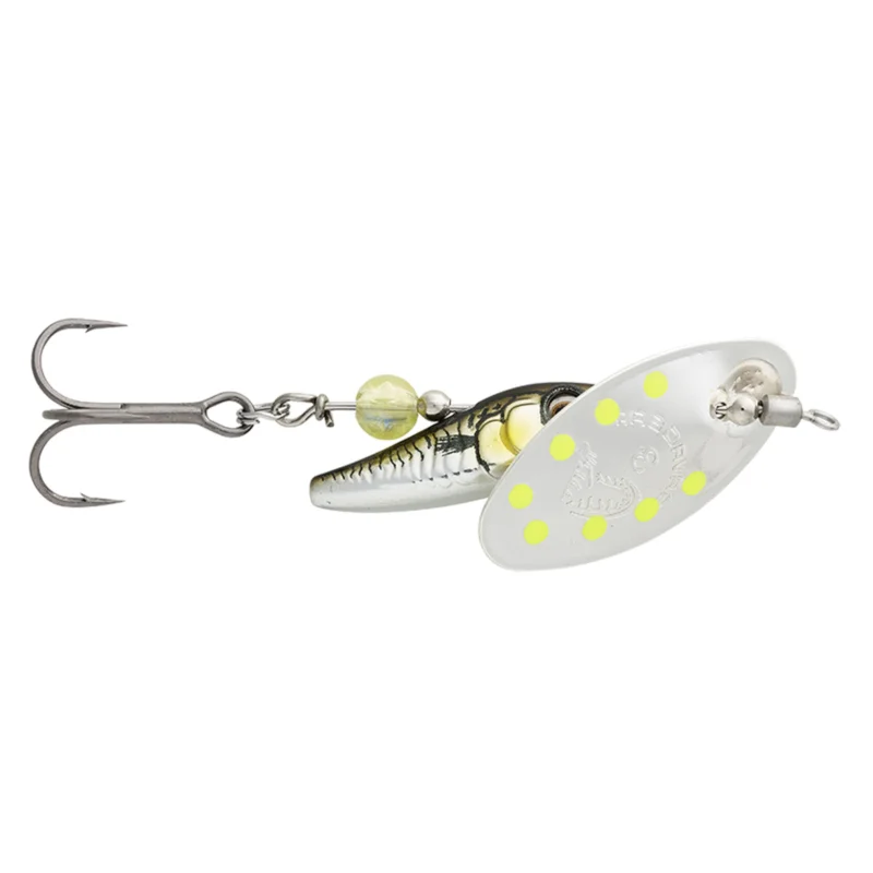 Savage Gear Sticklebait Spinner #3 7.3g Sinking Green Silver Ayu bleifrei Angebot