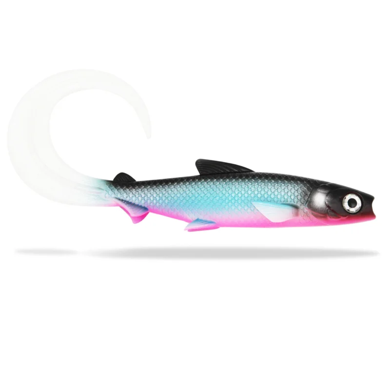 Letzte Chance FishingGhost Renky Shad CRL 35cm Curly Tail Pink Bubblegum Gummifisch