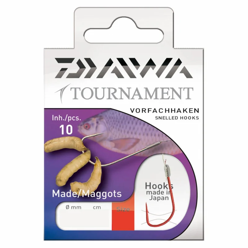 Preiswert Daiwa Tournament Madenhaken Gr.14 Gebundene Vorfachhaken