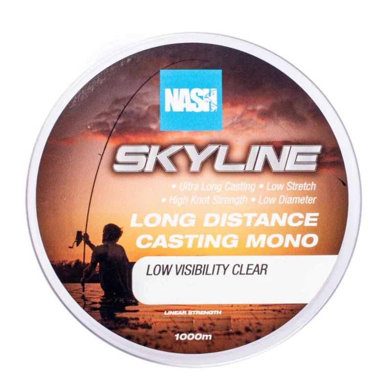 Online Kaufen Nash Skyline Mono Clear 8lb 0.26mm 1000m Monofile Karpfenschnur