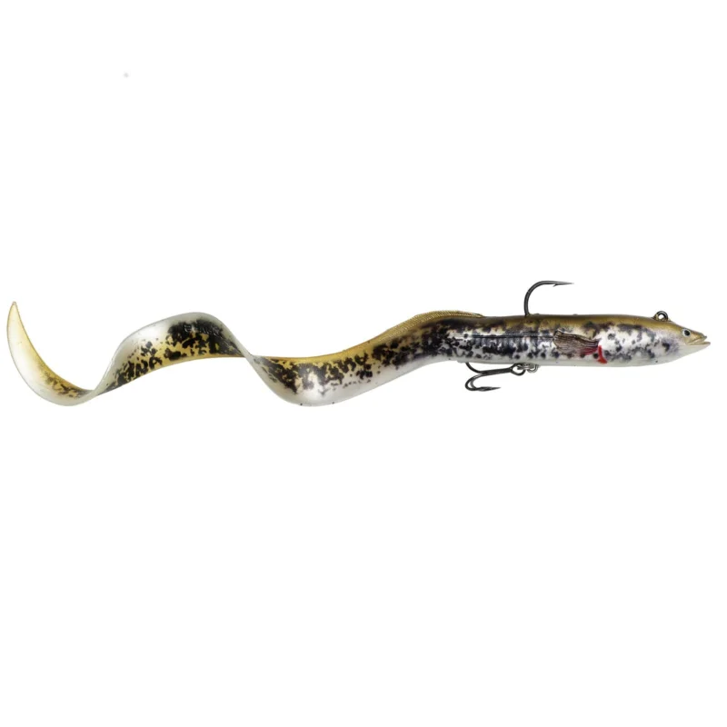 Savage Gear 4D Real Eel 20cm Olive Pearl PHP Kunstköder montiert Neue Ware