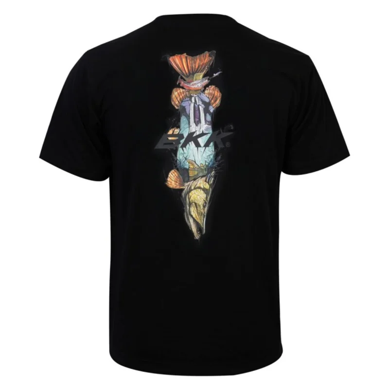 BKK Short Sleeve Casual Shirt - Brand Values Pike - Black Gr. XXL T-Shirt Preisreduziert