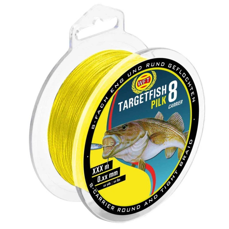 WFT Target Fish 8 Pilk yellow 220m 0,18mm geflochtene Schnur Schneller Versand