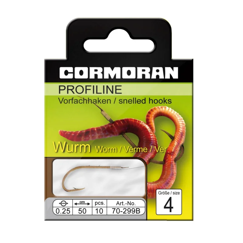Jetzt Kaufen Cormoran Profiline Wurmhaken gebunden Gr.10