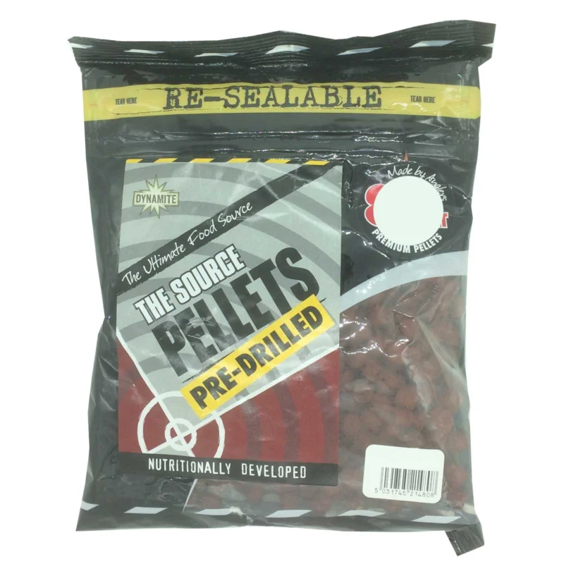 Dynamite Baits Pre-Drilled Pellets Source 14mm 350g Letzte Chance