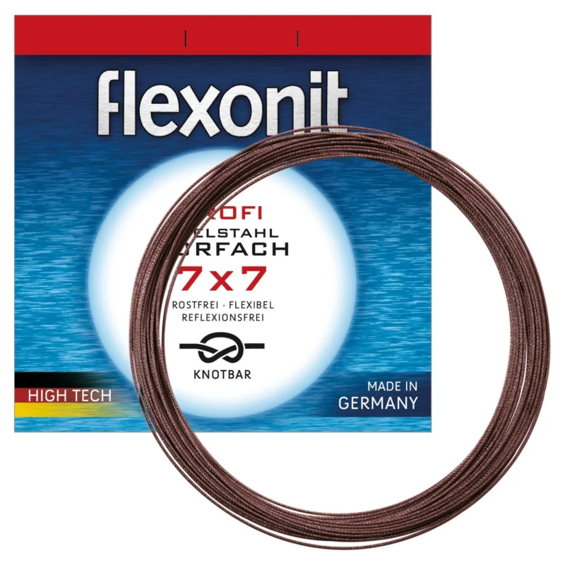 flexonit 7x7 Meterware 0,27mm/6,8kg/500m Stahlvorfach Knallerangebot