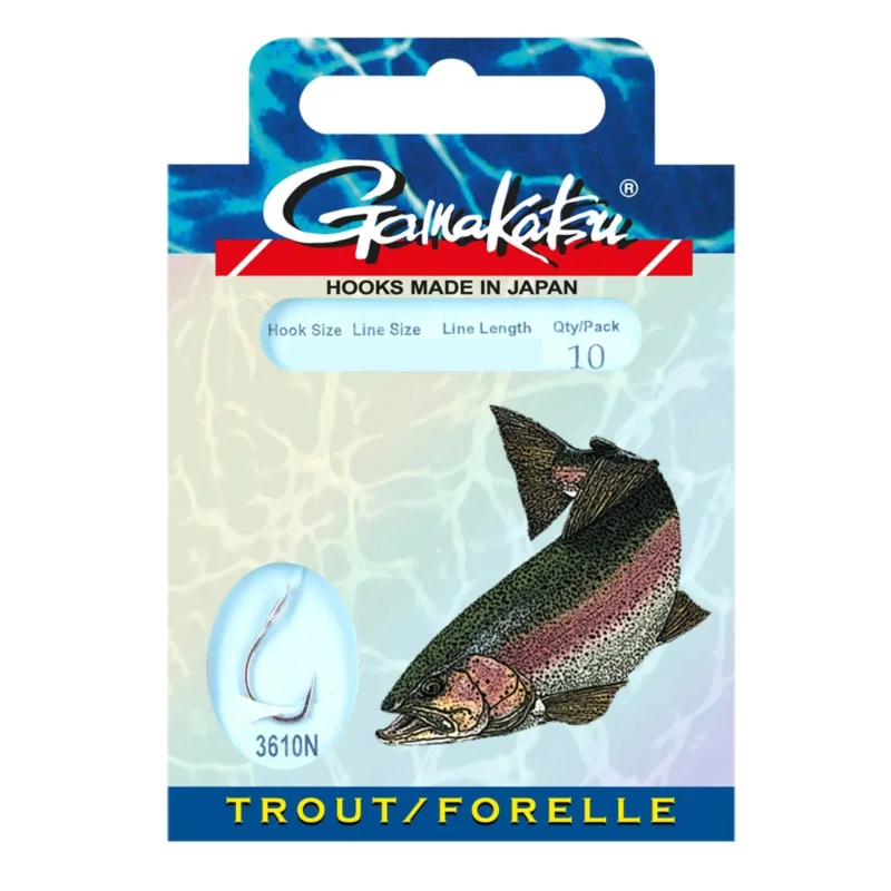 Aktuell Gamakatsu Forelle Vorfachhaken 3610N Gr.4