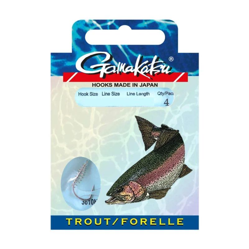 Sonderangebot Gamakatsu Forellenteig 60cm 3610N Gr.4 Vorfachhaken