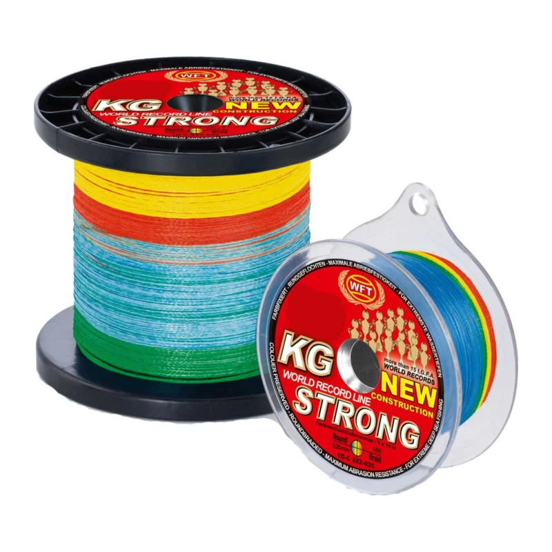 WFT KG Strong Exact 22Kg 0,18mm 250m Multicolor Geflochtene Angelschnur Sale