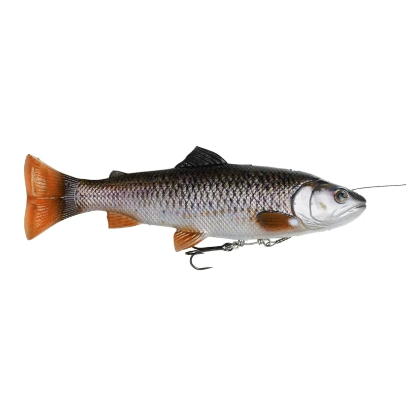 Savage Gear 4D Line Thru Pulsetail Trout 200 20cm 102g Slow Sink Chub Swimbait Gummifisch Garantierte Lieferung