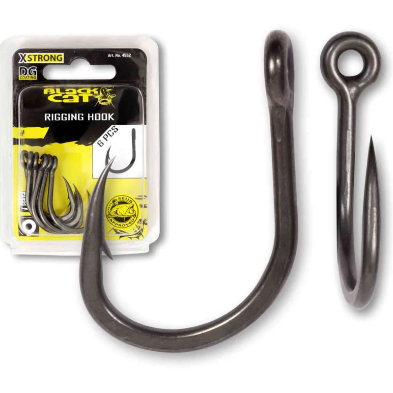 Rhino Black Cat Rigging Haken DG #5/0 Welshaken Versand Am Gleichen Tag
