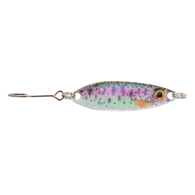 Markenprodukt Fladen Realistic Flutter Spoon 3,0cm 2.4g Rainbow Trout Blinker