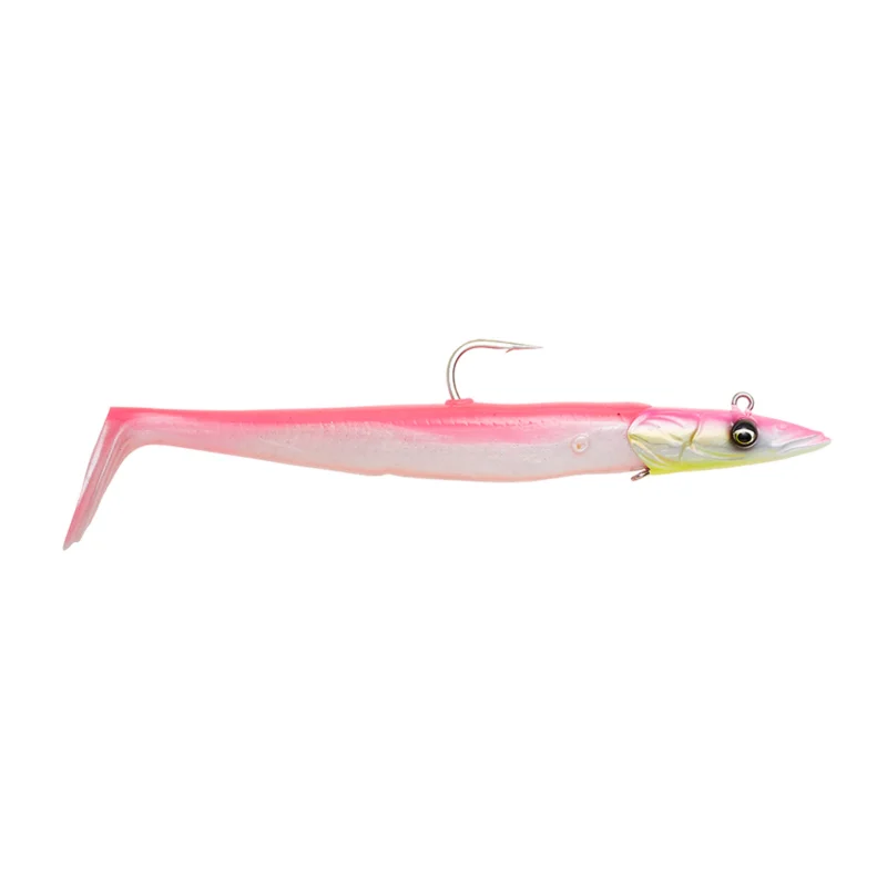 Versand Am Gleichen Tag Savage Gear Sandeel V2 21.5Cm 140G Pink Pearl Silver 2+1 Meeresköder
