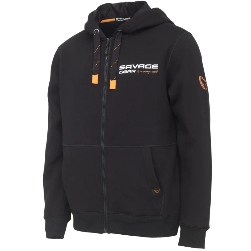 Savage Gear Urban Zip Hoodie Xxl Black Ink Finale Aktion