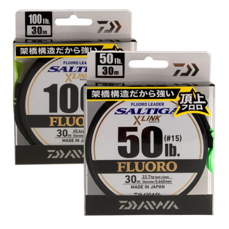 Daiwa Saltiga X'Link Fluorocarbon Leader 0,57mm 18,1kg 30m Vorfachschnur Markenprodukt