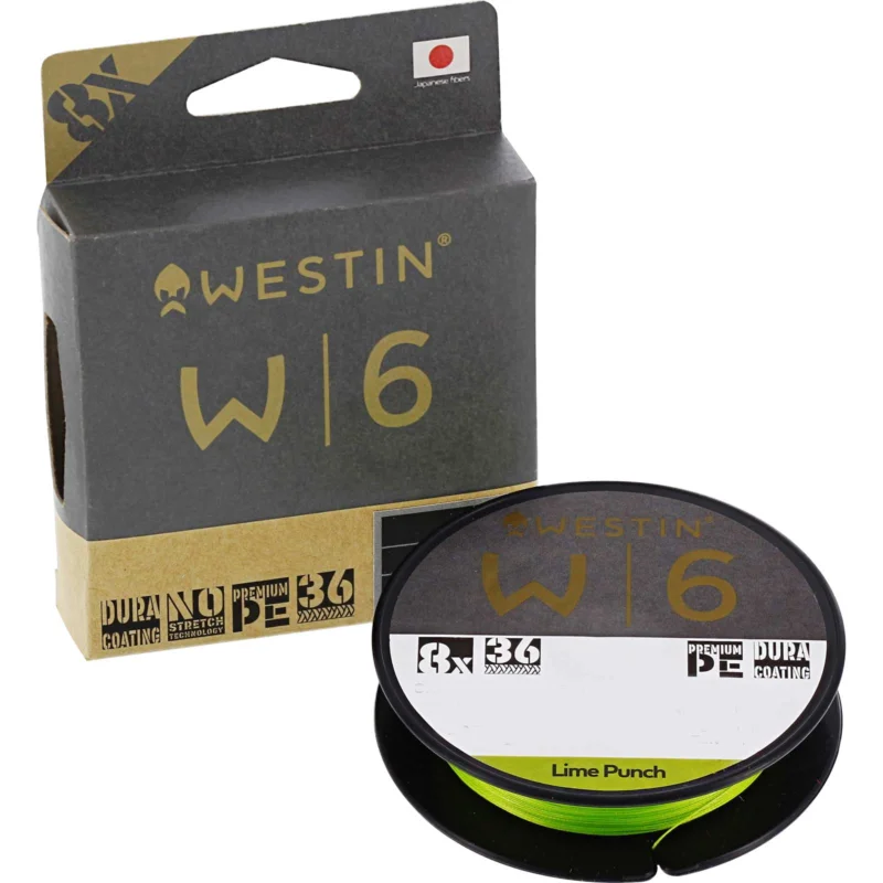 Westin W6 8 Braid Lime Punch 0.205mm 135m 10.6kg Geflochtene Angelschnur Direkt Vom Hersteller