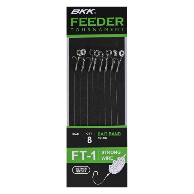 Zertifiziert BKK Feeder Tournament FT-1 Bait Band #12 gebundener Feederhaken